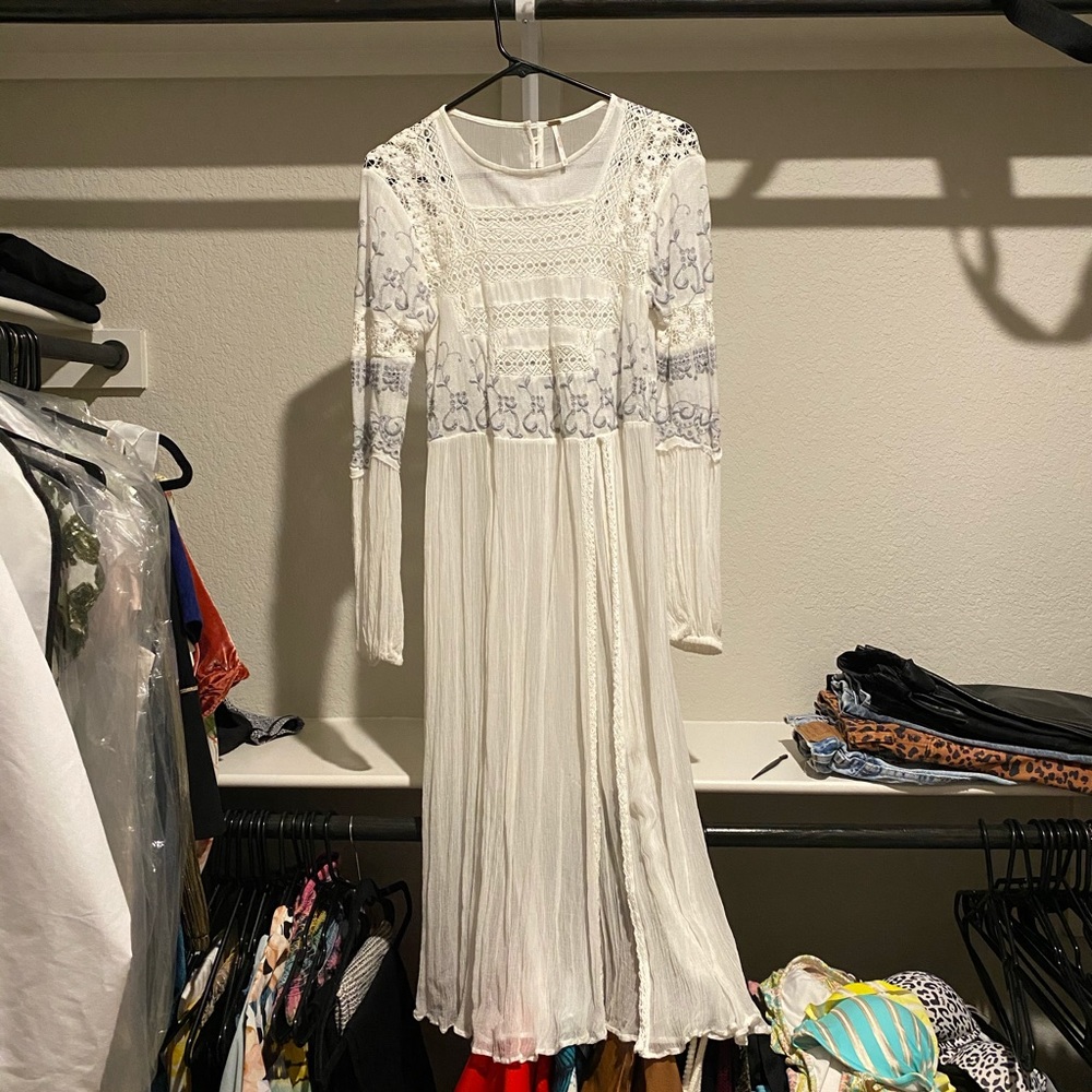 Free People Sheer White dress/top